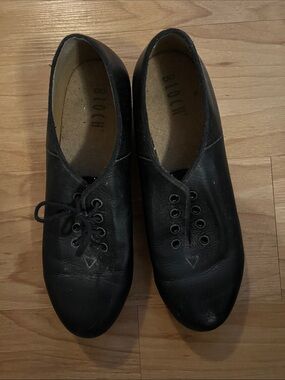 Bloch Black Leather Lace-Up Dance Shoes size 11.5